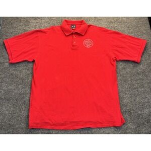 Ohio State Polo Shirt Men's Size 2XL Red AS Sports Embroidered Logo Cotton